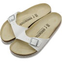 【祝W勝利！5/4は楽天カード＆エントリーで14倍】【国内正規販売店】 ビルケンシュトック BIRKENSTOCK マドリッド ビルコフロー 40733 SS23 Madrid BF White メンズ レディース ドイツ製 コンフォートサンダル 健康サンダル WHITE BIRKO-FLOR 白 ホワイト系