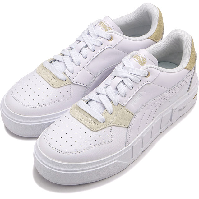 【在庫限り】プーマ PUMA レディース スニーカー プーマ CALI コート MATCH ウィメンズ [393094-02 FW23] 靴 シューズ 厚底 プーマホワイト/グラノーラ 白 ホワイト系【e】【ts】