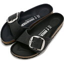 【4/30は楽天カードで14倍】【国内正規販売店】 ビルケンシュトック BIRKENSTOCK レディース マドリッド ビッグバックル オイルドレザー 1006523 SS23 MADRID BIG BUCKLE ドイツ製 コンフォートサンダル 健康サンダル BLACK NATURAL LEATHER OILED 黒 ブラック系