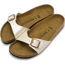 【祝W勝利！5/4は楽天カード＆エントリーで14倍】【国内正規販売店】 ビルケンシュトック BIRKENSTOCK レディース マドリッド ビルコフロー 940153 SS23 MADRID ドイツ製 コンフォートサンダル 健康サンダル PEARL WHITE BIRKO-FLOR 白 ホワイト系