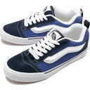 バンズ VANS メンズ スニーカー ニュースクール [VN0009QCNWD SS24] Knu Skool 靴 ヴァンズ NAVY/TRUE-WHITE