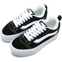 バンズ 【祝W勝利！5/4は楽天カード＆エントリーで5倍】【30％OFF／SALE】バンズ VANS レディース スニーカー ニュースタック [VN000CP66BT SS24] Knu Stack 靴 ヴァンズ 厚底 BLACK/TRUE-WHITE【ts】【e】