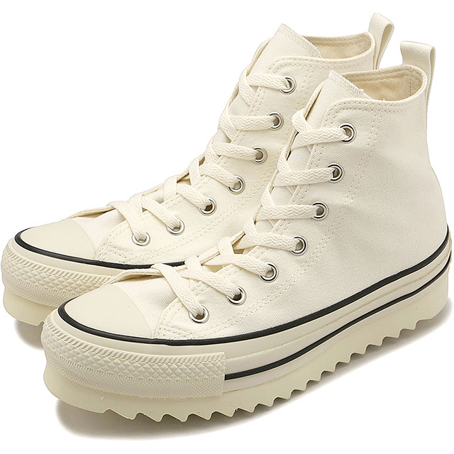 コンバース CONVERSE レディース スニーカー オールスター シャークソール ハイカット [31311032 SS24] ALL STAR SHARKSOLE HI 靴 厚底 WHITE