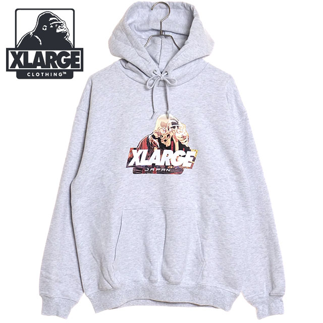 エクストララージ XLARGE メンズ ジャポニスム オールド OG フーデットスウェットシャツ [101241012023 SS24SPOT] JAPONISM OLD OG HOODED SWEAT SHIRT x-large エックスラージ トップス フーディ パーカー ASH