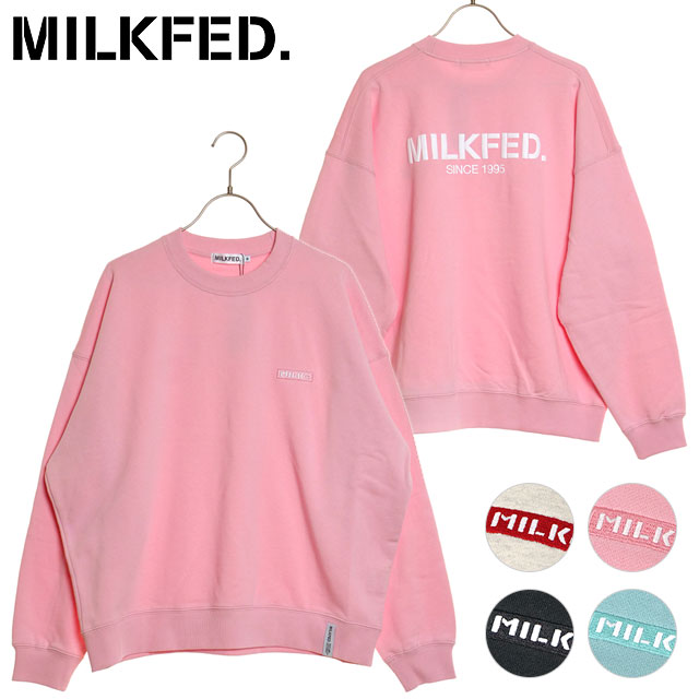 ミルクフェド MILKFED. レディース ベーシックスウェットトップ [103241012003 SS24] BASIC SWEAT TOP トップス トレーナー【e】