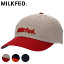 【8/18限定!楽天カード&SPU最大20倍】【50%OFF/SALE】ミルクフェド MILKFED. レディース ツイルロゴキャップ [10324105100...