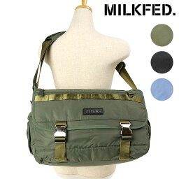 ミルクフェド MILKFED. ロゴプレート メッセンジャーバッグ [103241053006 SS24] LOGO PLATE MESSENGER BAG メンズ・レディース 鞄 ショルダーバッグ【e】