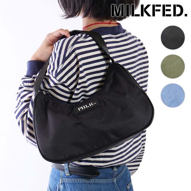 �ߥ륯�ե��� MILKFED. �����ץ졼�� �ϥ�ɥХå� [103241053007 SS24] LOGO PLATE HANDBAG ��󥺡���ǥ����� ��...