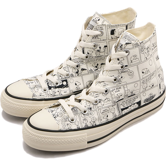 楽天mischief【20％OFF／SALE】コンバース CONVERSE レディース スニーカー オールスターアール ピーナッツ CP ハイカット [31310731 SS24] ALL STAR （R） PEANUTS CP HI 靴 スヌーピー コラボ 総柄 OFF-WHITE【ts】【e】