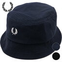 フレッドペリー 帽子 メンズ フレッドペリー FRED PERRY ピケバケットハット [HW6730 SS24] PIQUE BUCKET HAT メンズ・レディース 帽子 鹿の子 【メール便可】