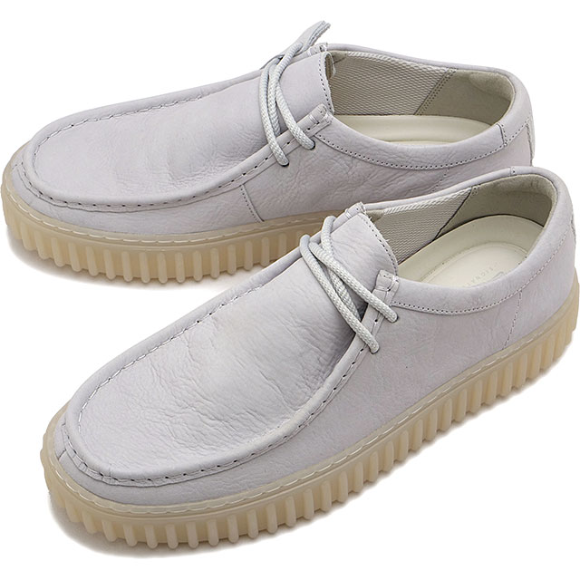 【20％OFF／SALE】クラークス Clarks メンズ トーヒルロー 26176221 SS24 Torhill Lo 靴 モカシンシューズ ホワイトレザー【ts】【e】