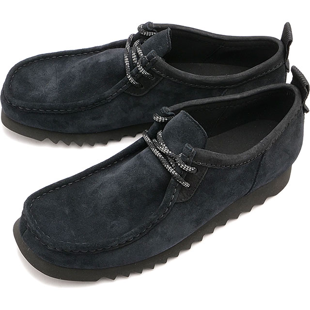 クラークス Clarks メンズ ワラビー フューチャー ロー  Wallabee FTRE Lo 靴 モカシンシューズ ブラックスエード