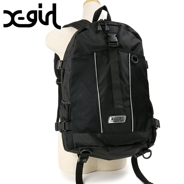 楽天mischiefエックスガール X-girl デイジーチェーン バックパック [105241053009 SS24] DAISY CHAIN BACKPACK メンズ・レディース xgirl 鞄 リュック デイパック BLACK