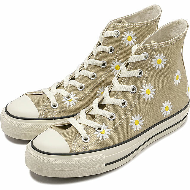 【20％OFF／SALE】コンバース CONVERSE レディース スニーカー オールスターアール デイジーフラワー ハイカット [31311231 SS24] ALL STAR (R) DAISYFLOWER HI 靴 刺繍 BEIGE【ts】【e】のサムネイル