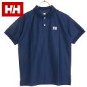 ヘリーハンセン HELLY HANSEN メンズ ショートスリーブHHロゴポロ [HH32414-ON SS24] S/S HH Logo Polo HH トップス 半袖 ポロシャツ 速乾 抗菌防臭 オーシャンネイビー 【メール便可】