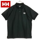 ヘリーハンセン HELLY HANSEN メンズ ショートスリーブHHロゴポロ [HH32414-K SS24] S/S HH Logo Polo HH トップス 半袖 ポロシャツ 速乾 抗菌防臭 ブラック 【メール便可】