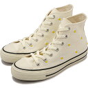 コンバース CONVERSE レディース スニーカー オールスター アール デイジーフラワー ハイカット 31312220 SS24Q2 ALL STAR (R) DAISYFLOWER HI 靴 刺繍 OFF-WHITE