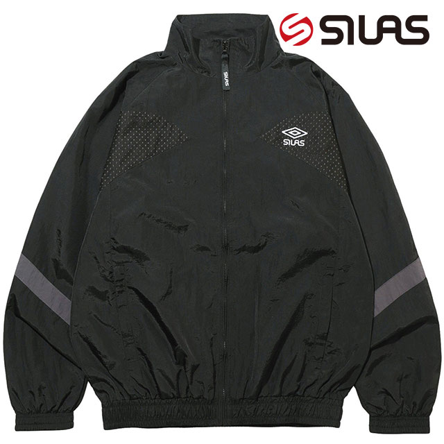  饹 SILAS  ֥ ȥå㥱å [110241021004 SS24SPOT] SILAS UMBRO TRACK JACKET ȥåץ 㡼 ȥåȥå BLACK