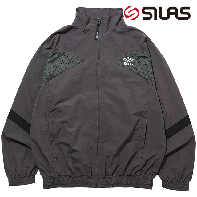 コラボ サイラス SILAS メンズ アンブロ トラックジャケット 110241021004 SS24SPOT SILAS UMBRO TRACK JACKET トップス ジャージ トラックトップ CHARCOAL