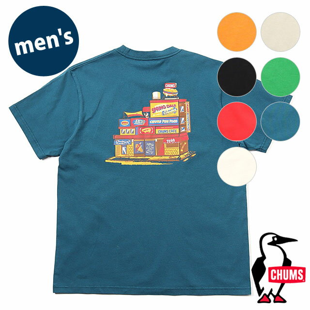 チャムス CHUMS メンズ チャムスデパートTシャツ  CHUMS Depart T-Shirt トップス 半袖 クルーネック コットンTee 