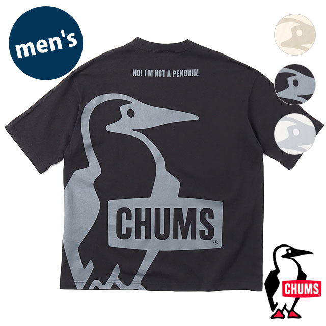 チャムス CHUMS メンズ オーバーサイズドブービーTシャツ  Oversized Booby T-Shirt トップス 半袖 クルーネック コットンTee 