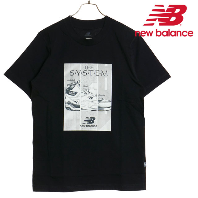 ニューバランス NEWBALANCE NB Poste ショートスリーブTシャツ  トップス 半袖 ブラック 