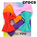 NbNX crocs Wrbc`[ X[p[ nCp[ ~[ {EY 5pbN [10013252 SS24] JIBBITZ Super Hyper Me Bows 5Pack V[YANZT[ JX^}CY { y[։z