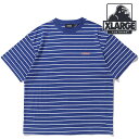 エクストララージ XLARGE メンズ ストライプ ショートスリーブTシャツ [101242011040 SU24] STRIPED S/S TEE x-large エックスラージ トップス 半袖 NAVY 【メール便可】