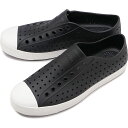 ネイティブシューズ native shoes スニーカー ジェファーソン  Jefferson メンズ・レディース 靴 EVA スリッポン Jiffy-Black/Shell-White