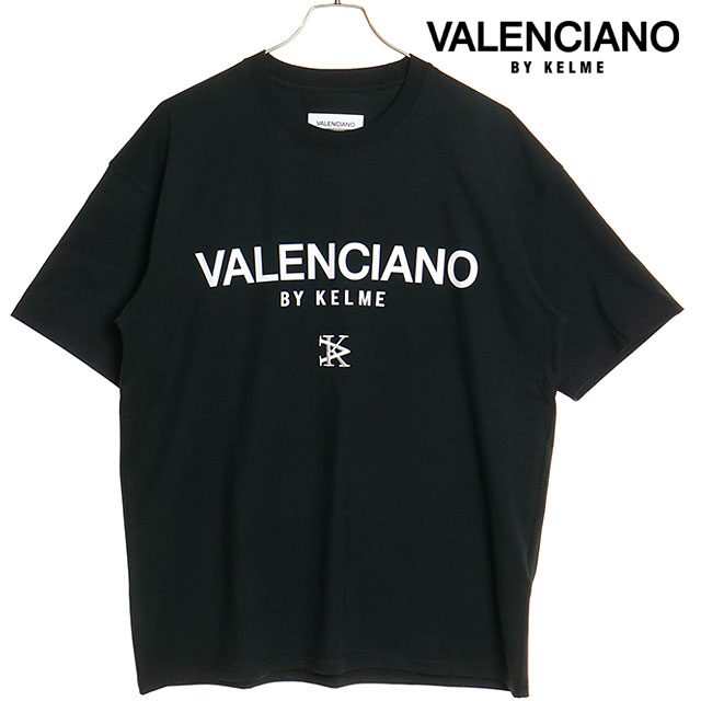 バレンシアーノ バイ ケレメ VALENCIANO BY KELME メンズ ケーブイロゴティー [KV24S713 SS24] KV LOGO TEE トップス 半袖 Tシャツ ブラック 【メール便可】