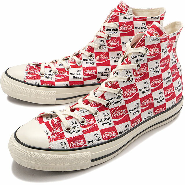 【5/18は楽天カード＆エントリーで最大8倍】コンバース CONVERSE メンズ スニーカー オールスター US コカ・コーラ CK ハイカット [31312060 SS24Q2] ALL STAR US Coca-Cola CK HI 靴 コラボ RED/WHITE