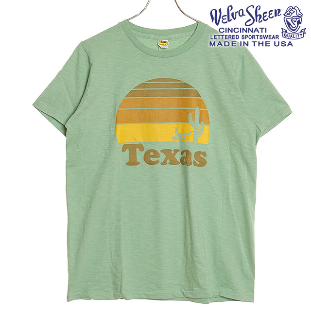 ベルバシーン VELVA SHEEN メンズ テキサスTシャツ 1624002 SS24 “TEXAS”TEE トップス 半袖 MADE IN USA コットン NEPHRITE 【メール便可】