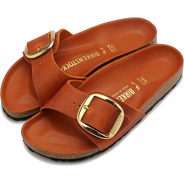 ビルケンシュトック BIRKENSTOCK レディース サンダル マドリッド ビッグバックル  MADRID BIG BUCKLE ドイツ製 コンフォートサンダル 健康サンダル BURNT-ORANGE | OILED-LEATHER