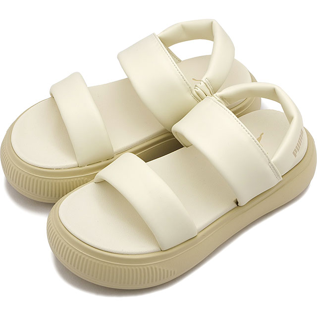 プーマ PUMA レディース マユ パフィー サンダル ウィメンズ [399451-01 SS24] Mayu Puffy Sandals Wns ストラップサンダル 厚底 Warm-White/Sugared-Almond-Putty