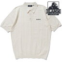 エクストララージ XLARGE メンズ エンブロイダードロゴ ニットポロシャツ [101242013010 SU24] EMBROIDERED LOGO KNIT POLO SHIRT x-large エックスラージ トップス 半袖 サマーニット WHITE