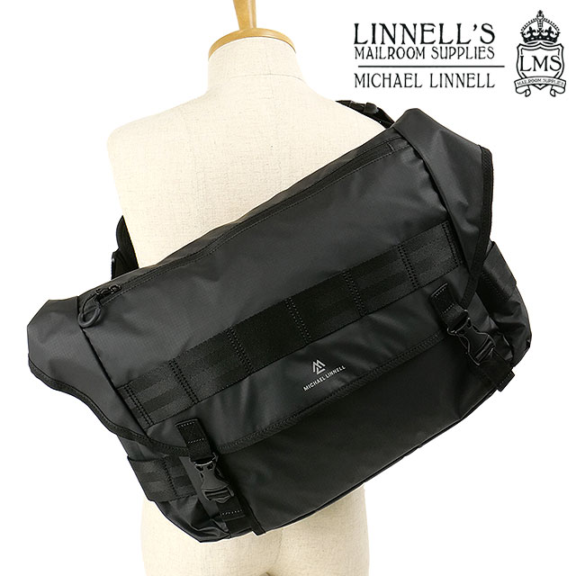マイケルリンネル MICHAEL LINNELL メッセンジャーバッグ  15L MESSENGERBAG メンズ・レディース 鞄 ショルダーバッグ Black