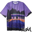 エックスガール X-girl レディース ヒロシナガイ コラボ メッシュドレス  X-girl x HIROSHI NAGAI MESH DRESS トップス 半袖 Tシャツ PURPLE