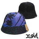 GbNXK[ X-girl fB[X qViKC R{ o[Vunbg [105241051014 SU24] X-girl x HIROSHI NAGAI REVERSIBLE HAT Xq BLACK y[։z