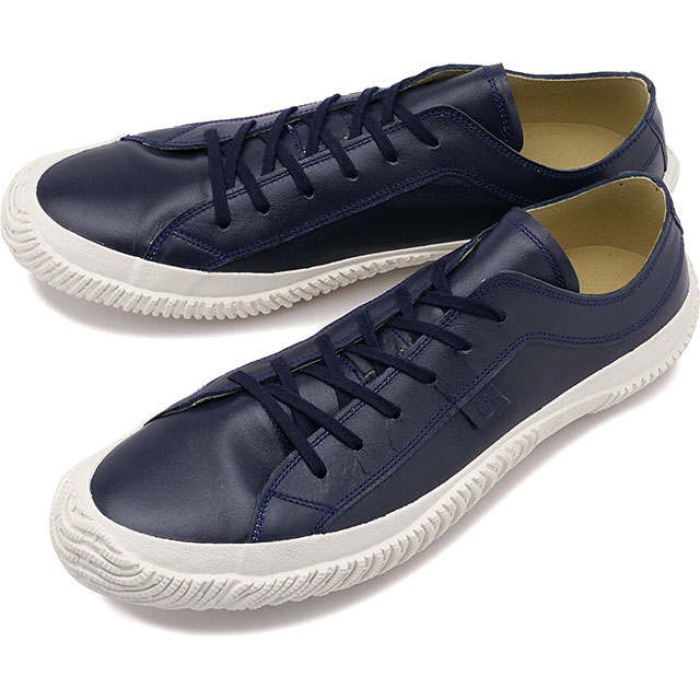 返品送料無料 スピングル SPINGLE スニーカー [SP110-216 SS25] SP-110 メンズ・レディース 日本製 カンガルーレザー Deep-Navy 正規取扱店(4.0)