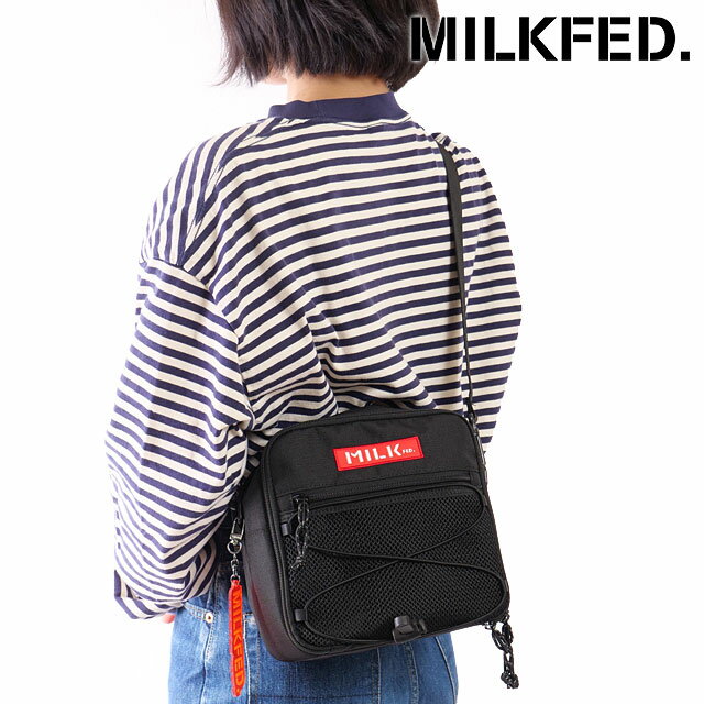 【最大100%ポイントバック】ミルクフェド MILKFED. デイリー スクエアショルダーバッグ [103251053009] 4L DAILY SQUARE SHOULDER BAG レディース 鞄 ショルダーバッグ ワンショルダー RED 正規取扱店【cp】