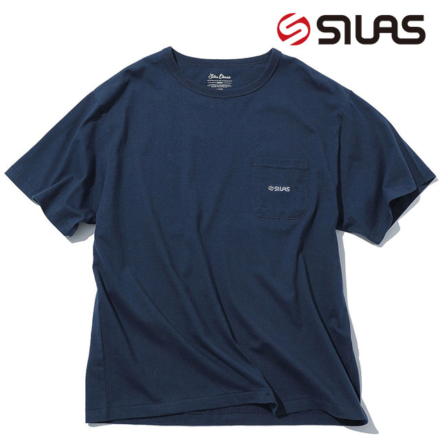 【楽天スーパーSALE限定37%OFF】サイラス SILAS クラシック ポケットTシャツ [110251011001 SS25] CLASSIC POCKET TEE メンズ トップス 半袖 ワンポイントロゴ NAVY 【メール便可】 正規取扱店【ts】【sp】【e】