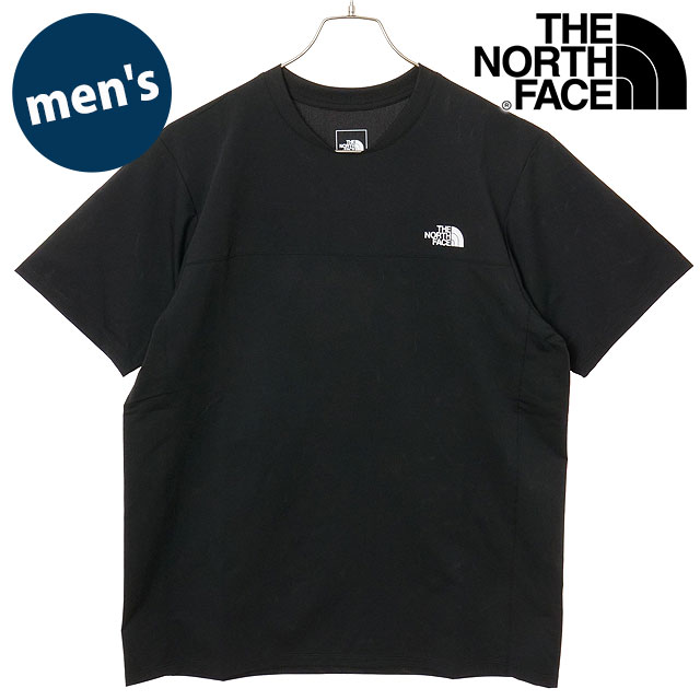 ザ・ノース・フェイス THE NORTH FACE ショートスリーブテッククルー [NT22599-K SS25] S/S Tech Crew メンズ TNF アウトドア トップス 半袖Tシャツ 抗菌防臭 ブラック 【メール便可】 正規取扱店