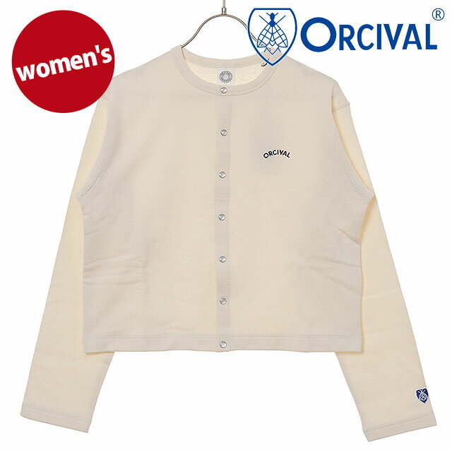 オーシバル ORCIVAL クルーネック カーディガン [OR-C0435-MAZ SS25] CREW NECK CARDIGAN日本製 レディース トップス 羽織り 長袖 コンパクト ECRU 正規取扱店