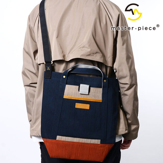 樂天商城 - 【最大100%ポイントバック】マスターピース master-piece ショルダーバッグ [02344-v2 SS25] link SHOULDER BAG メンズ・レディース 鞄 日本製 縦型ショルダー 通勤通学 NAVY-B 正規取扱店