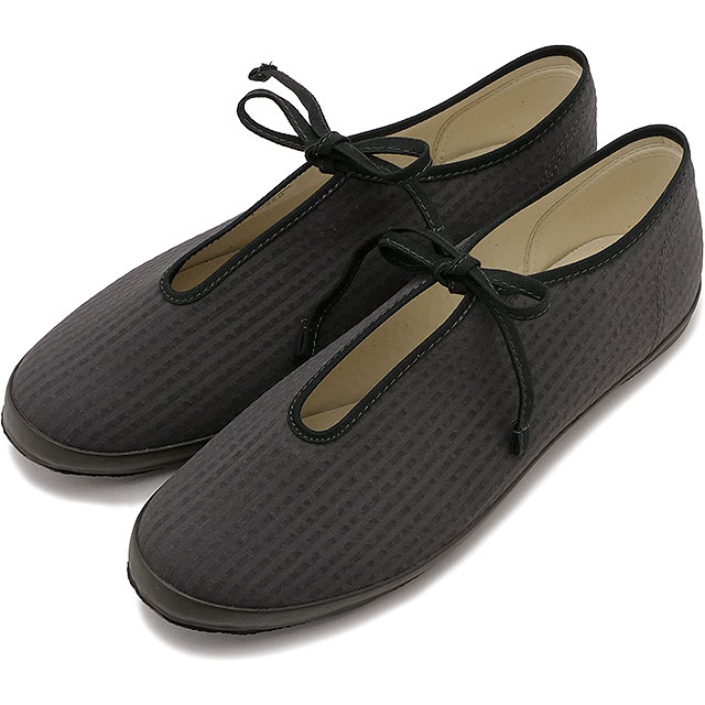 乐天商城 - ムーンスター ファインバルカナイズド MOONSTAR FINE VULCANIZED 日本製 スニーカー ライト プリム シアサッカー [54324167 SS25] LITE PRIM S レディース 靴 国産 リボン 薄底 バレエ シューズ 春夏 CHARCOAL 正規取扱店