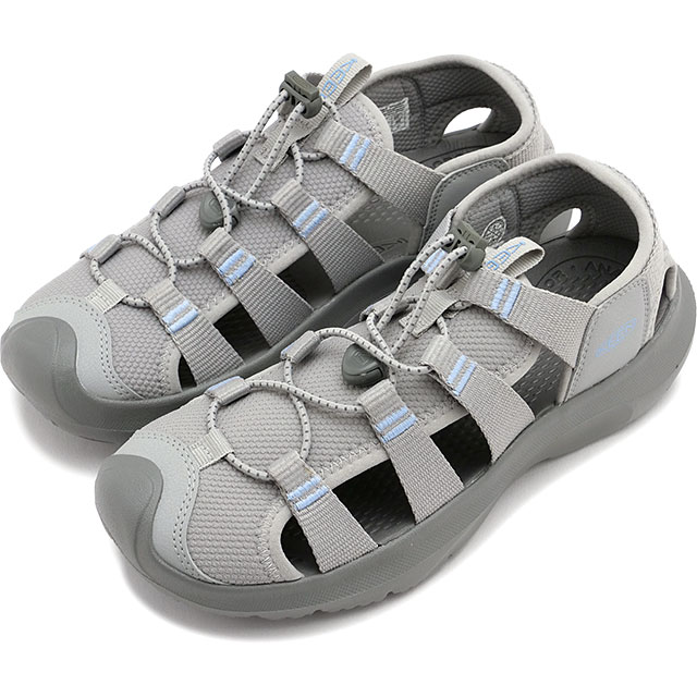 【最大100%ポイントバック】キーン KEEN サンダル シーニック エイチツー [1030384 SS25] W SEANIK H2 レディース 靴 ウォーターシューズ 水陸両用 キャンプ アウトドア ALLOY/SKYWAY グレー系 正規取扱店