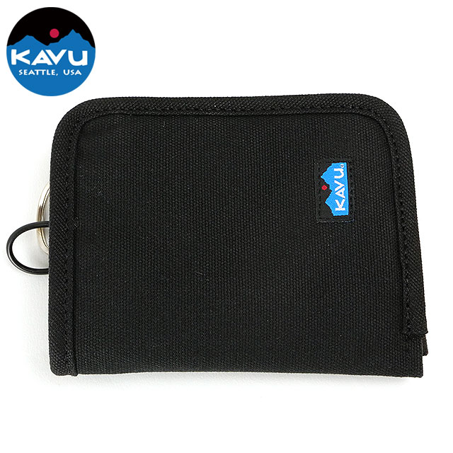 乐天商城 - カブー KAVU ジッピーウォレット [11863961 SS25] Zippy Wallet メンズ・レディース ミニ財布 コンパクト Black 【メール便可】 正規取扱店