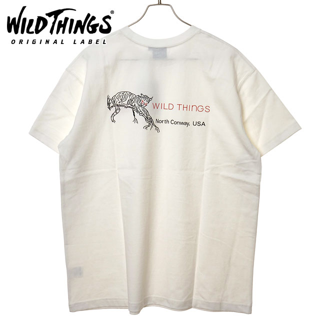 乐天商城 - 【在庫限り】【ラスト1着】ワイルドシングス WILD THINGS アーカイブTシャツ ワイルドキャット [WT25067SK SS25] ARCHIVE TEE “WILD CAT” メンズ トップス 半袖 アウトドア WHITE 【メール便可】 正規取扱店【ts】