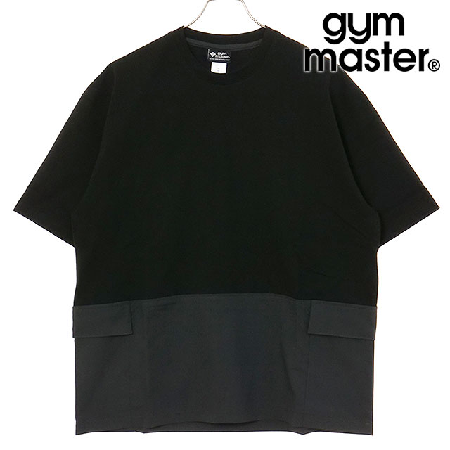 樂天商城 - 【30%OFF/SALE】【ラスト1着】ジムマスター GYMMASTER マイクロリップ天竺切り替えtee [G521728-05 SU25] メンズ トップス 半袖Tシャツ ブラック/チャコール 【メール便可】 正規取扱店【e】【ts】