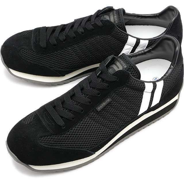 【4/25限定 最大P28倍】返品交換送料無料 パトリック PATRICK スニーカー マラソン・メッシュ2 [507061 SS25] MARATHON-ME2 メンズ・レディース 日本製 靴 シューズ BLK 黒 ブラック 正規取扱店
